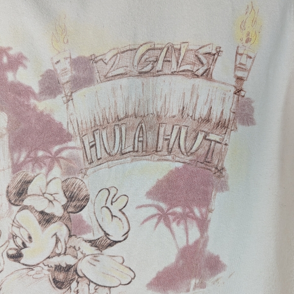 Disney Tiki Kingdom Disneystore T-Shirt Hula Hut Minnie Mouse Daisy L - Picture 12 of 15